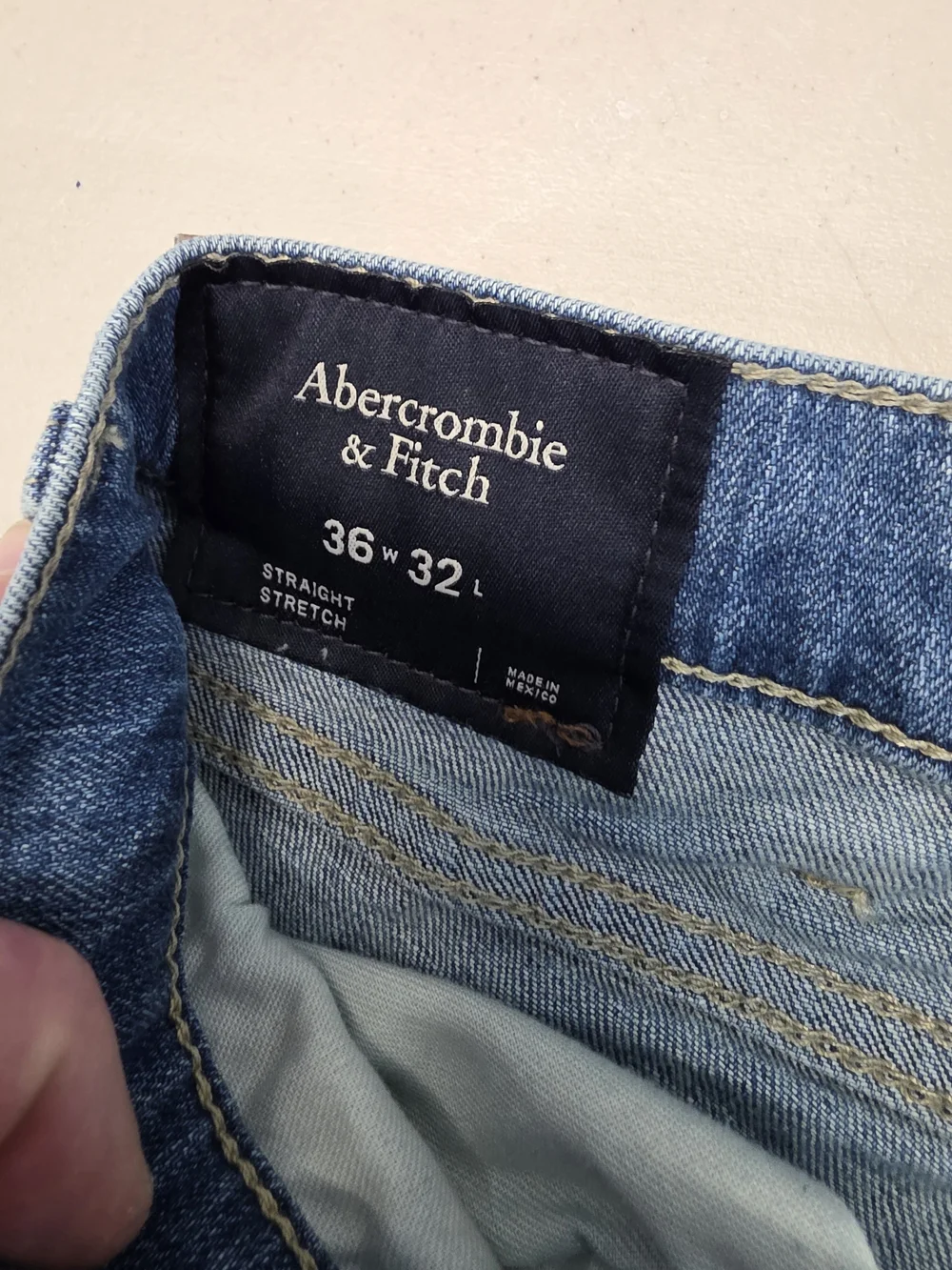 Abercrombie Fitch Straight Stretch Jeans Men's Size 36x32